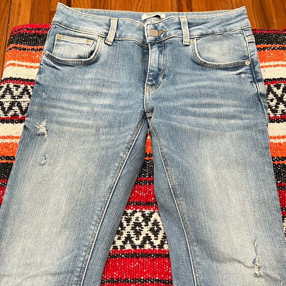 Zara light skinny jeans